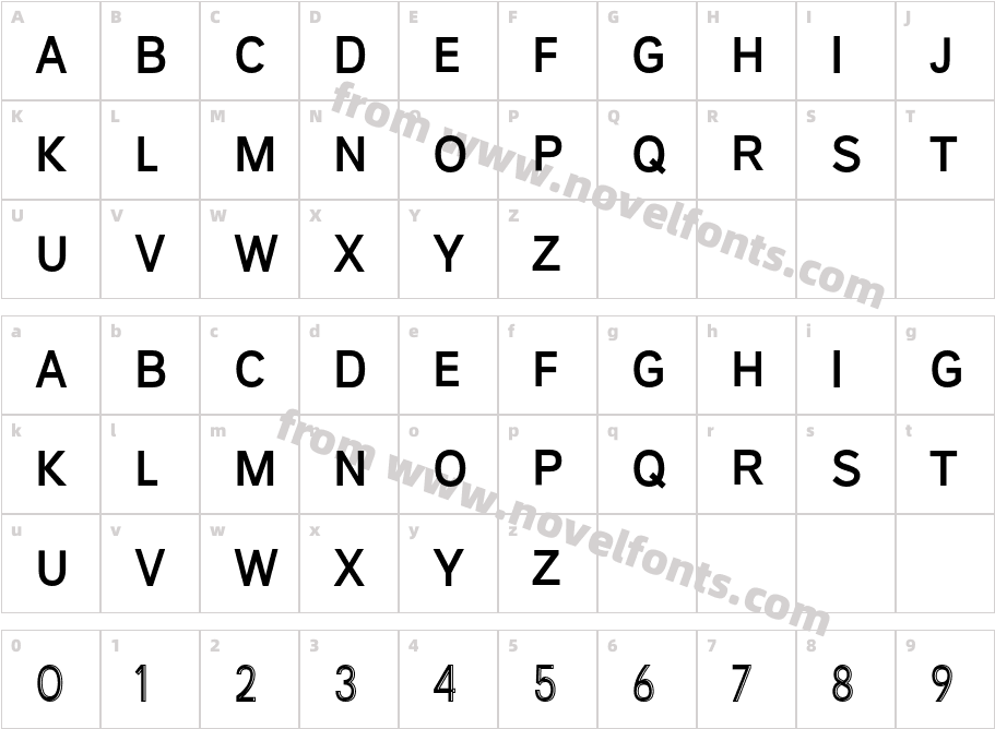 Maestro 04Character Map