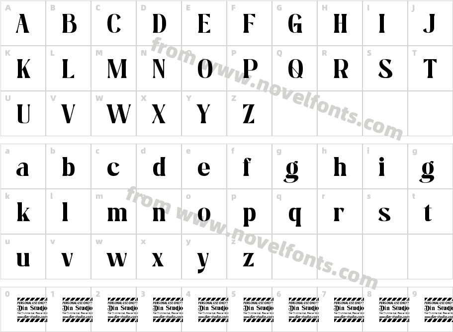 Mafins Personal UseCharacter Map