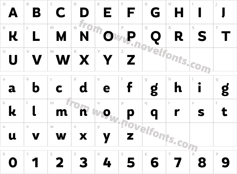 Magallanes Cond Extra BoldCharacter Map