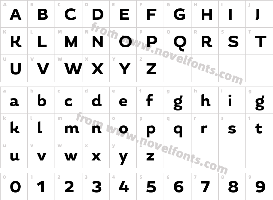 Magallanes Extra BoldCharacter Map