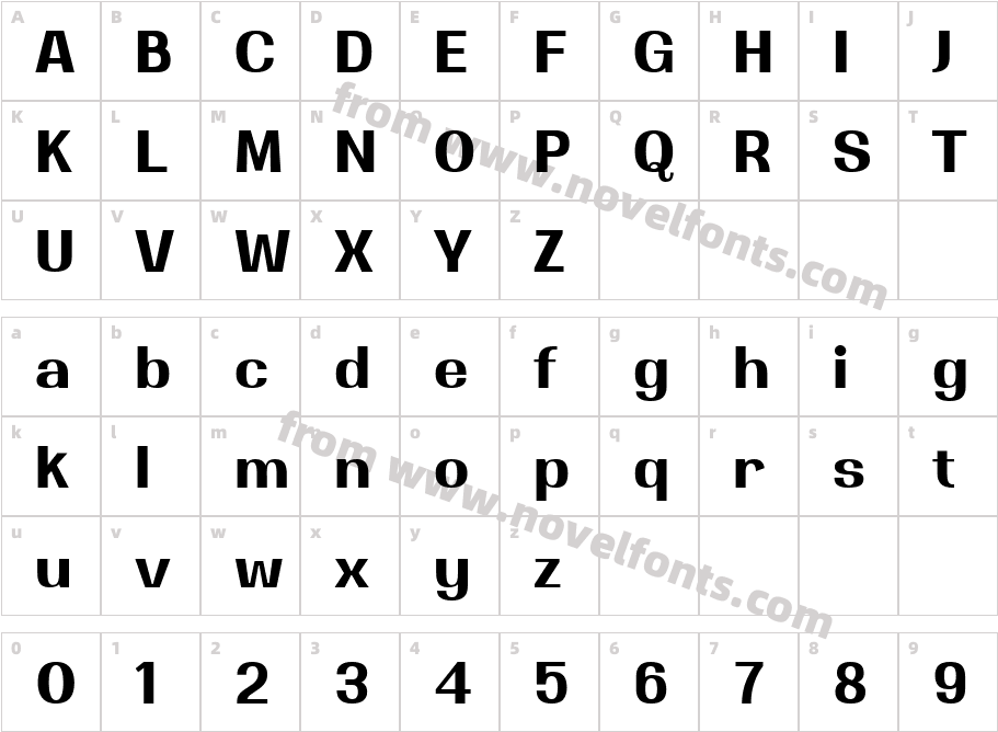 Magate SemiboldCharacter Map