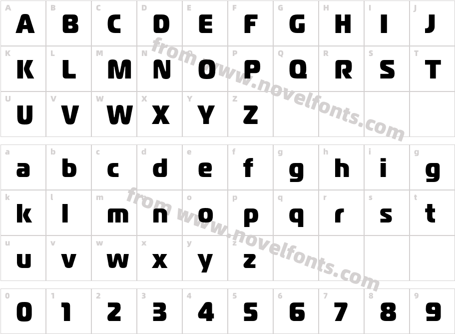 Magistral Cond Extra BoldCharacter Map