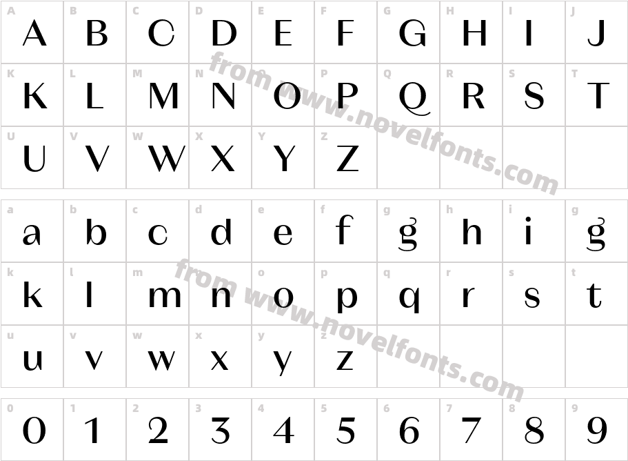 Magnat Head MediumCharacter Map