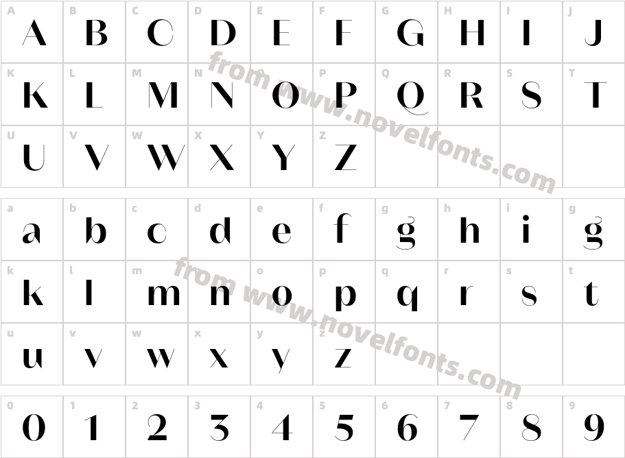 Magnat Poster SemiboldCharacter Map