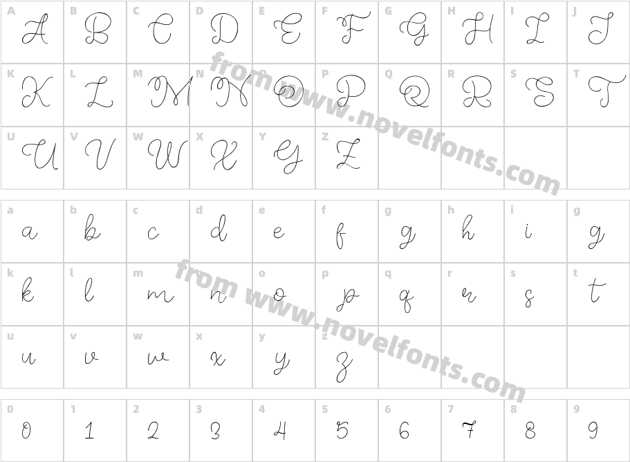 Memory of 2018Character Map