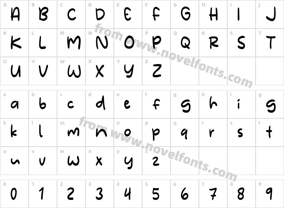 MendungCharacter Map