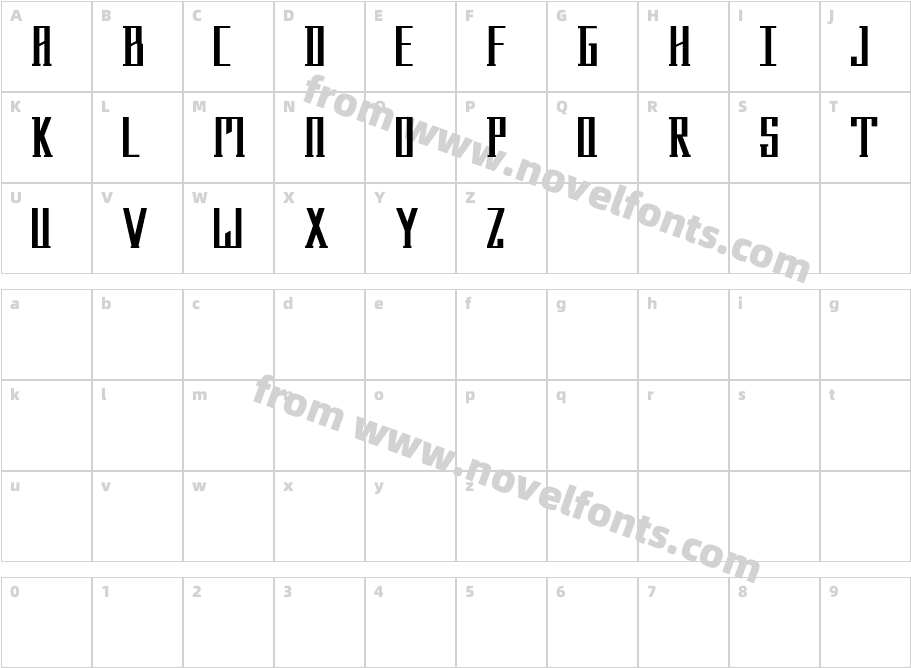 MenhirCharacter Map