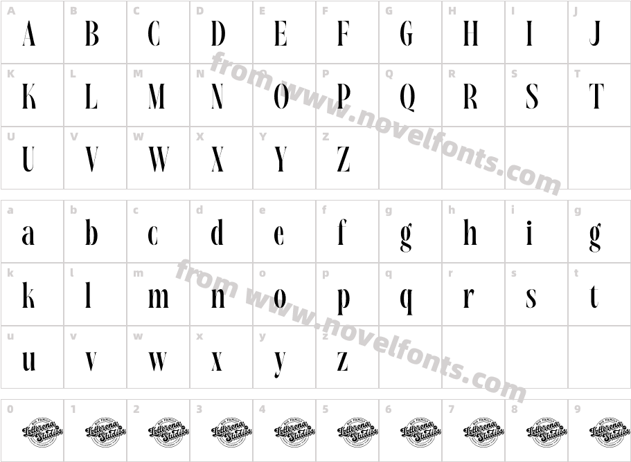 Magrefin DEMO VERSIONCharacter Map