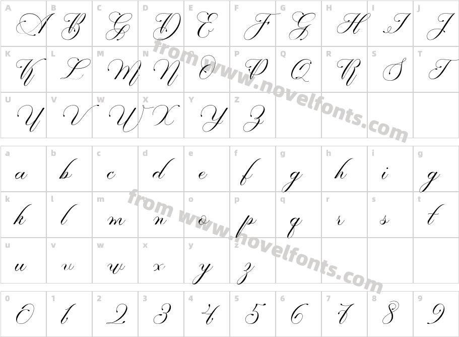 Mailava Personal Use Only RegularCharacter Map