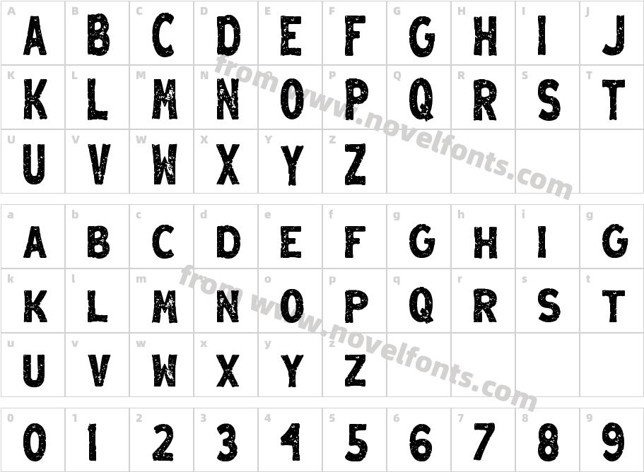 MenzanineCharacter Map