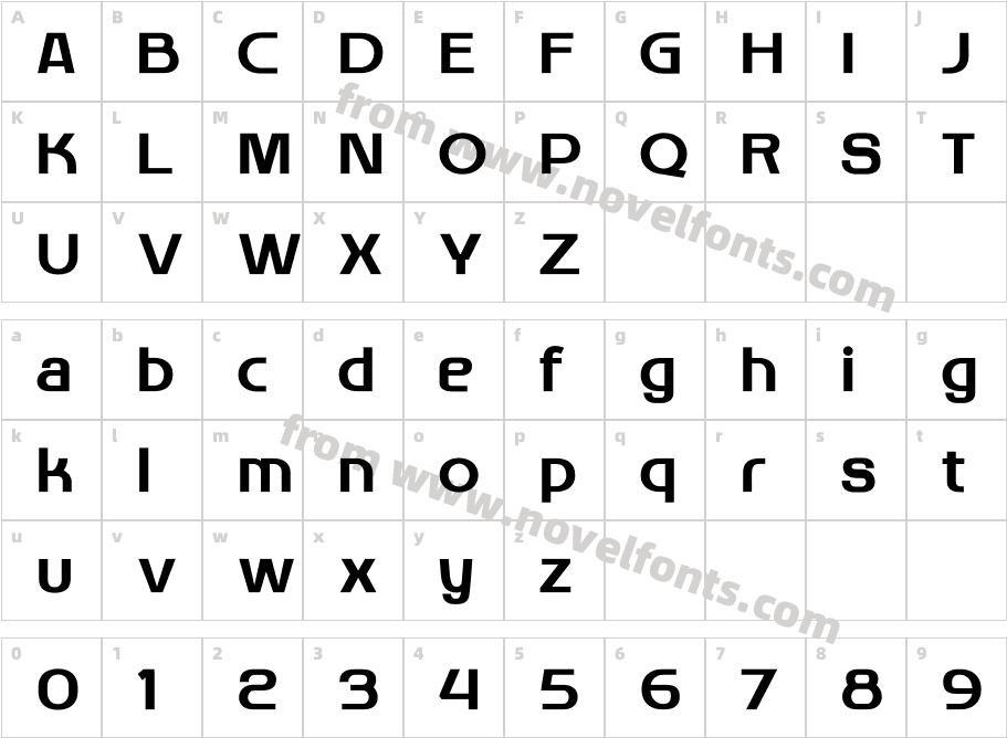 Makio BoldCharacter Map