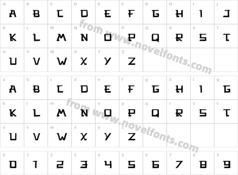 MercadosombraCharacter Map