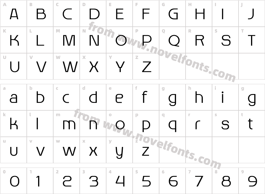 Makio LightCharacter Map