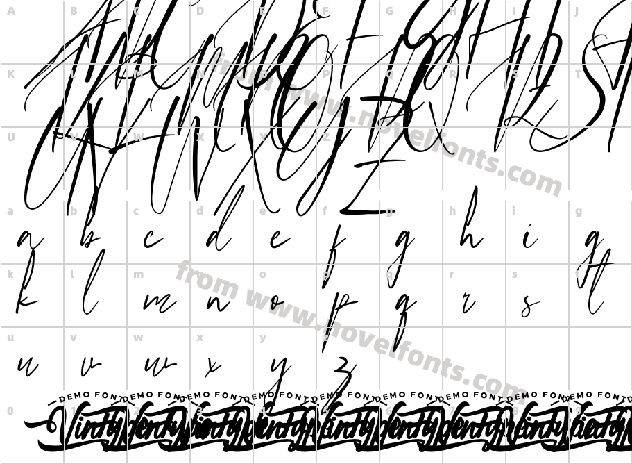 Manda Stephanie Demo RegularCharacter Map