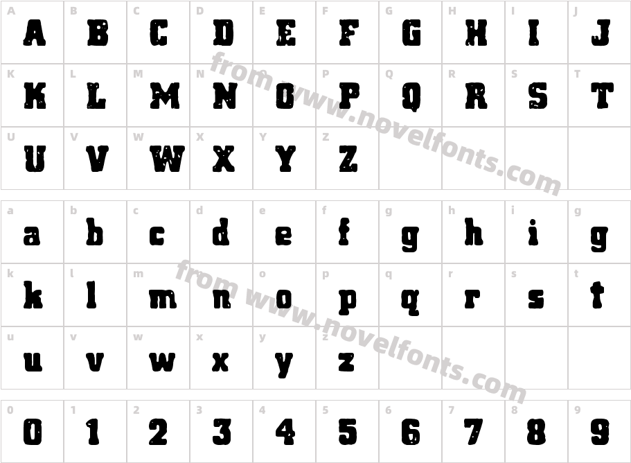 Manero UniversityCharacter Map