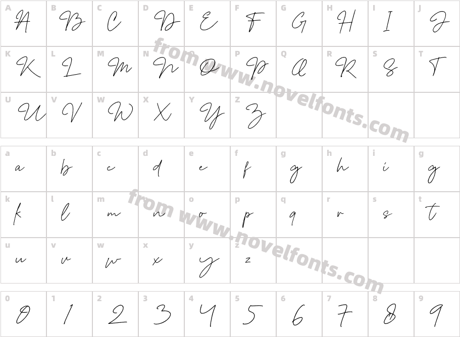 Mango Vintage SignatureCharacter Map
