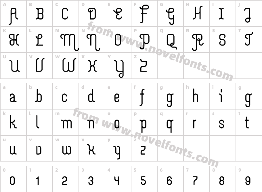 Merijntje BoldCharacter Map