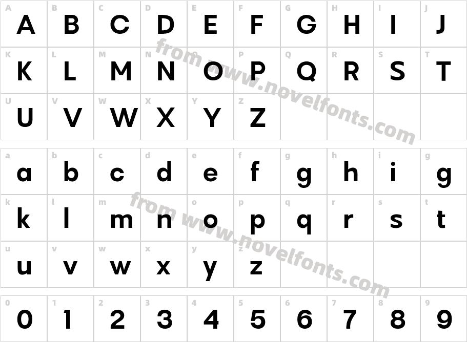 Mantey SemiboldCharacter Map