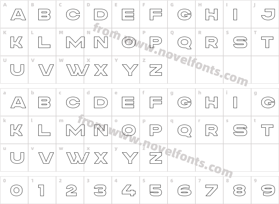 Manverse OutlineCharacter Map