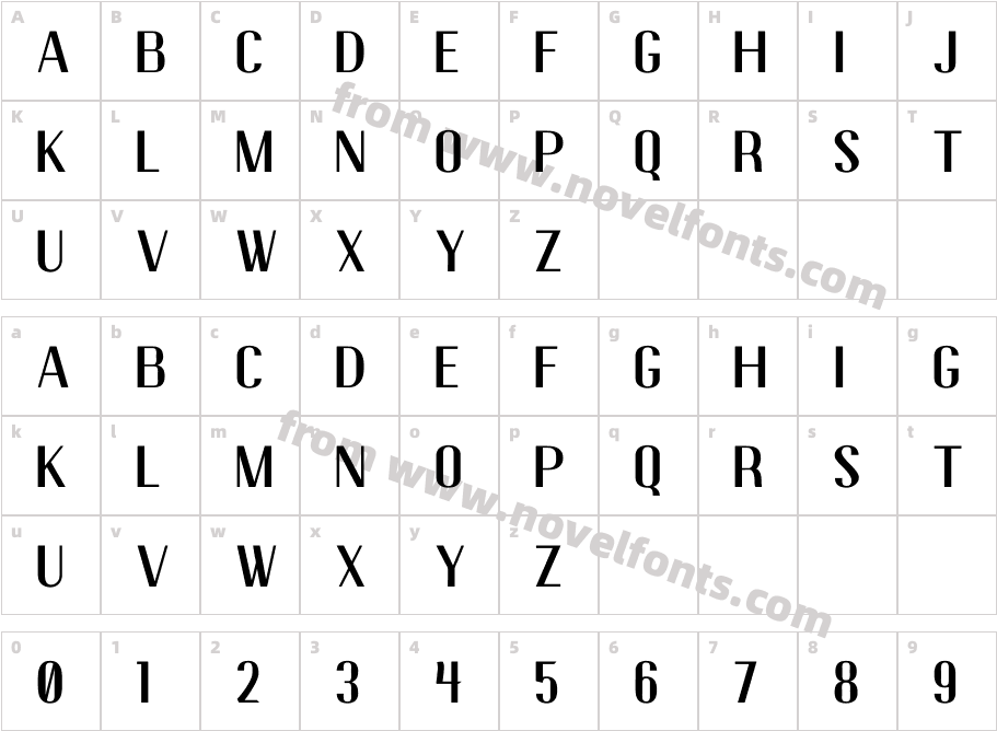 Marchellia BoldCharacter Map