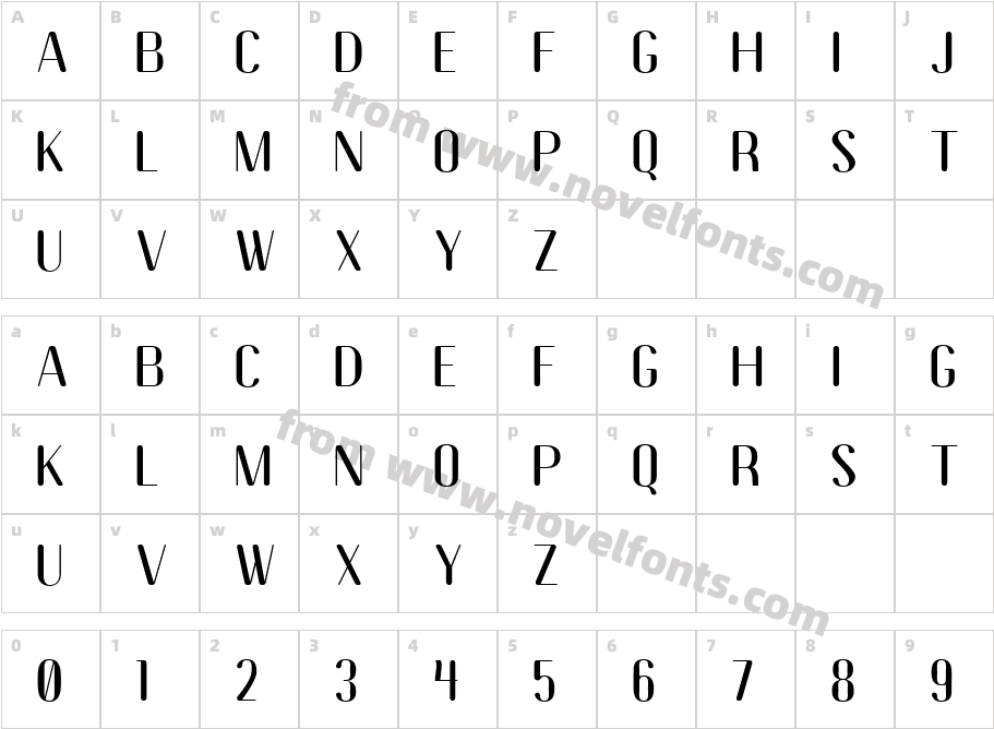 Marchellia RoundedCharacter Map