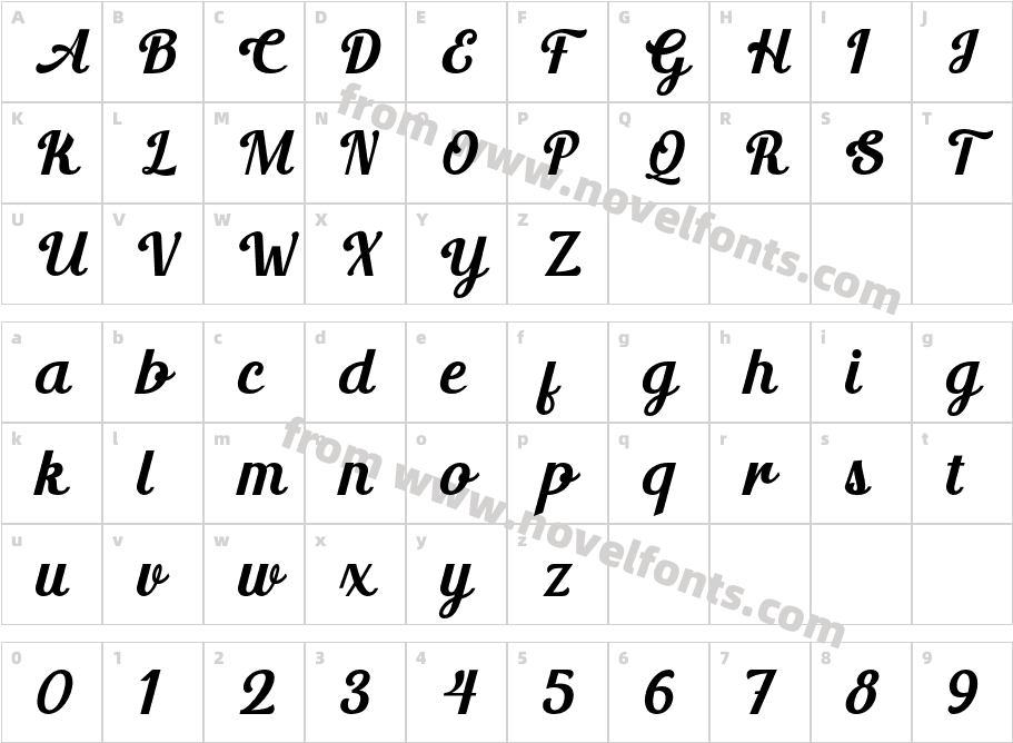 Marchiel Demo RegularCharacter Map