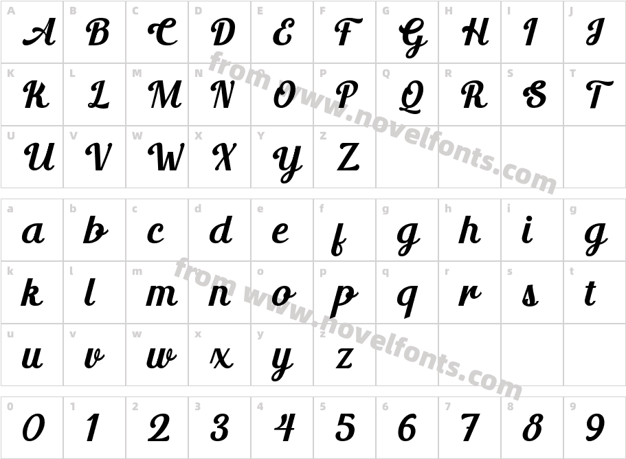 Marchiel Demo RegularCharacter Map