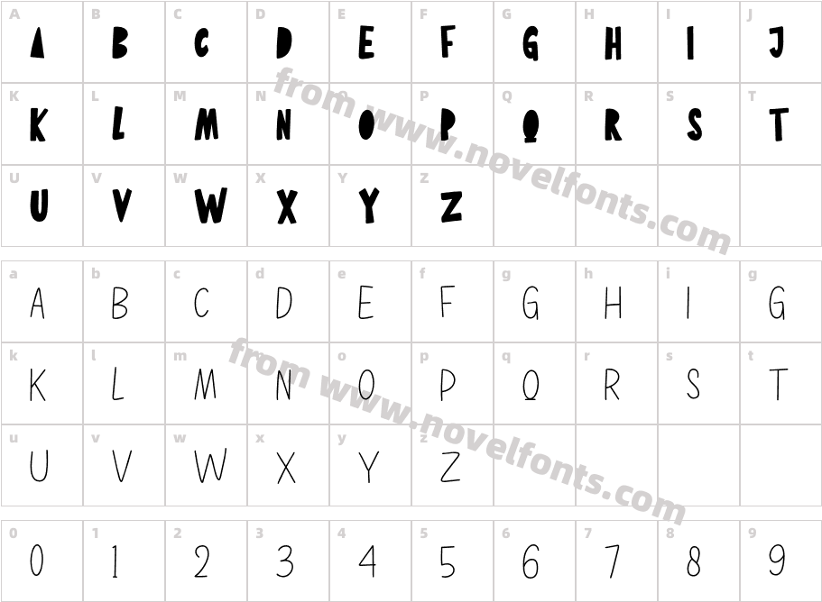 Marimine FREE RegularCharacter Map