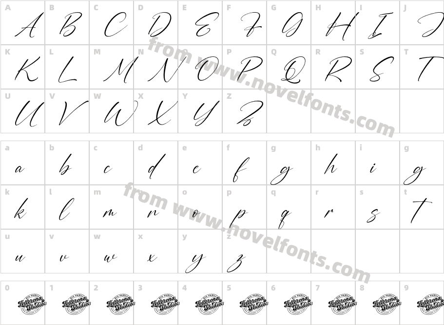 Maristone Sephanotis Italic DEM ItalicCharacter Map