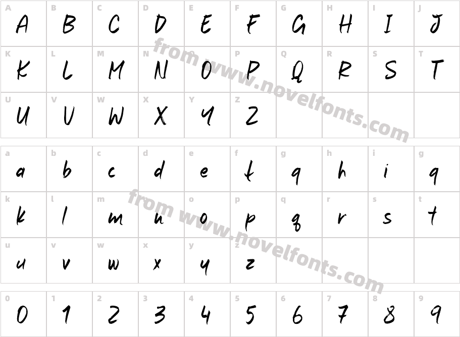 Marker Mark RegularCharacter Map