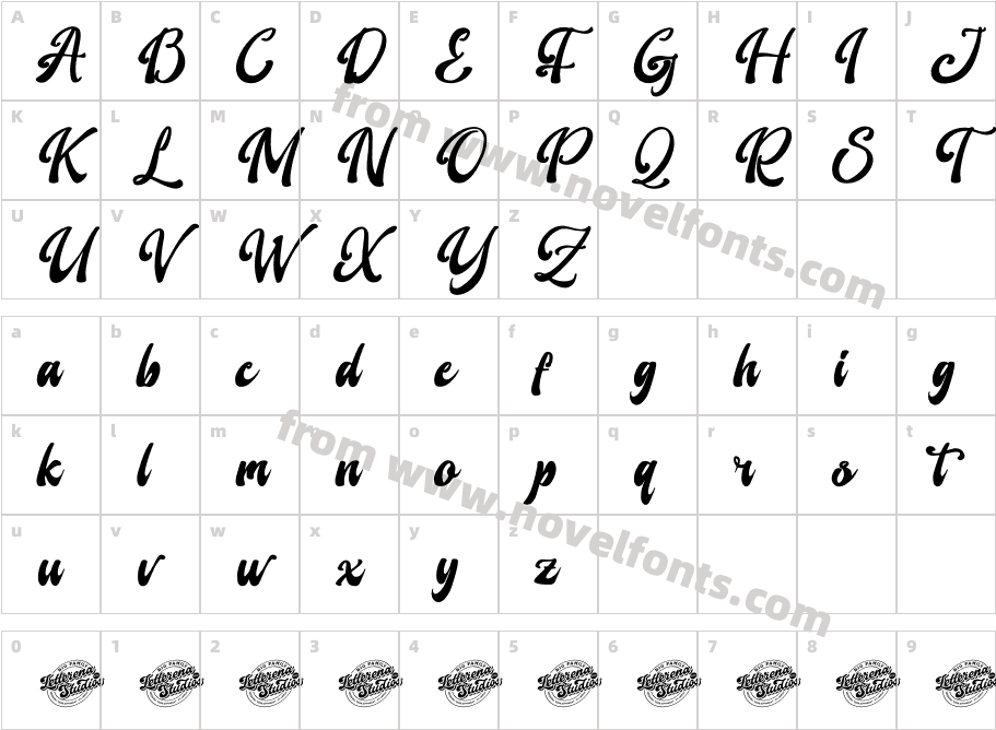 Master Groovy DEMO VERSION ItalicCharacter Map