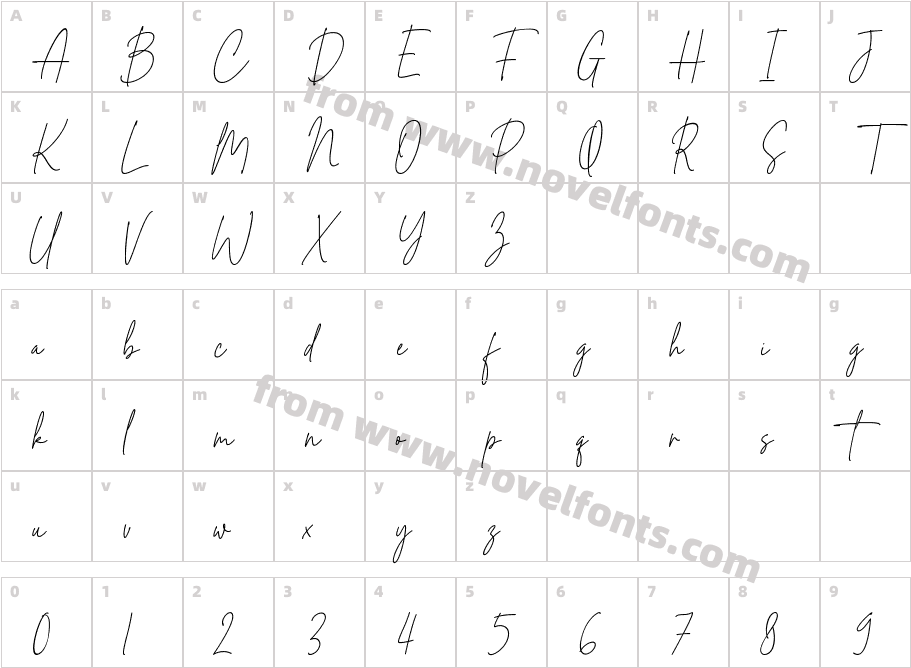 Master Photograph ItalicCharacter Map