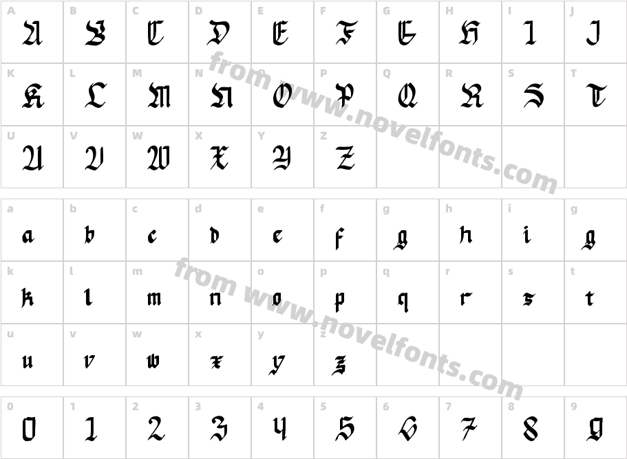 Mata PisauCharacter Map