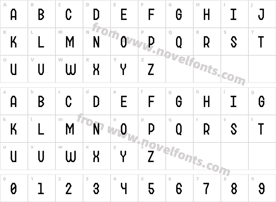 Matech RegularCharacter Map