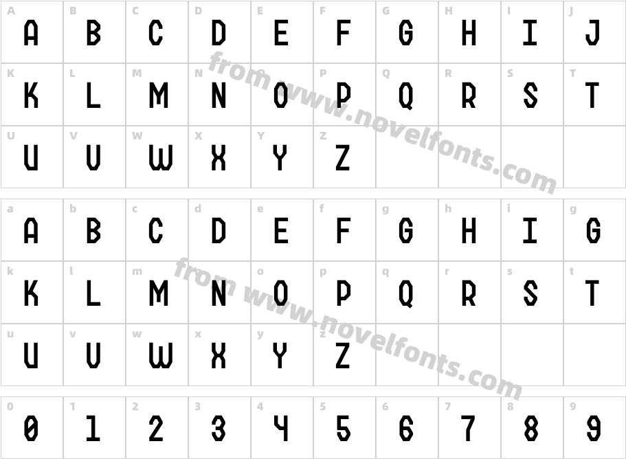 Matech SemiboldCharacter Map