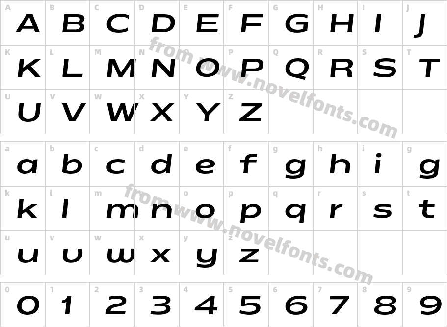 Matrice Semibold ItalicCharacter Map