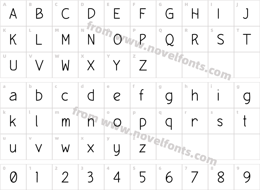 Mattilda RegularCharacter Map