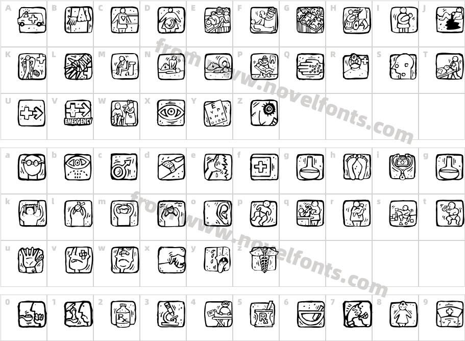 Medibats OneCharacter Map