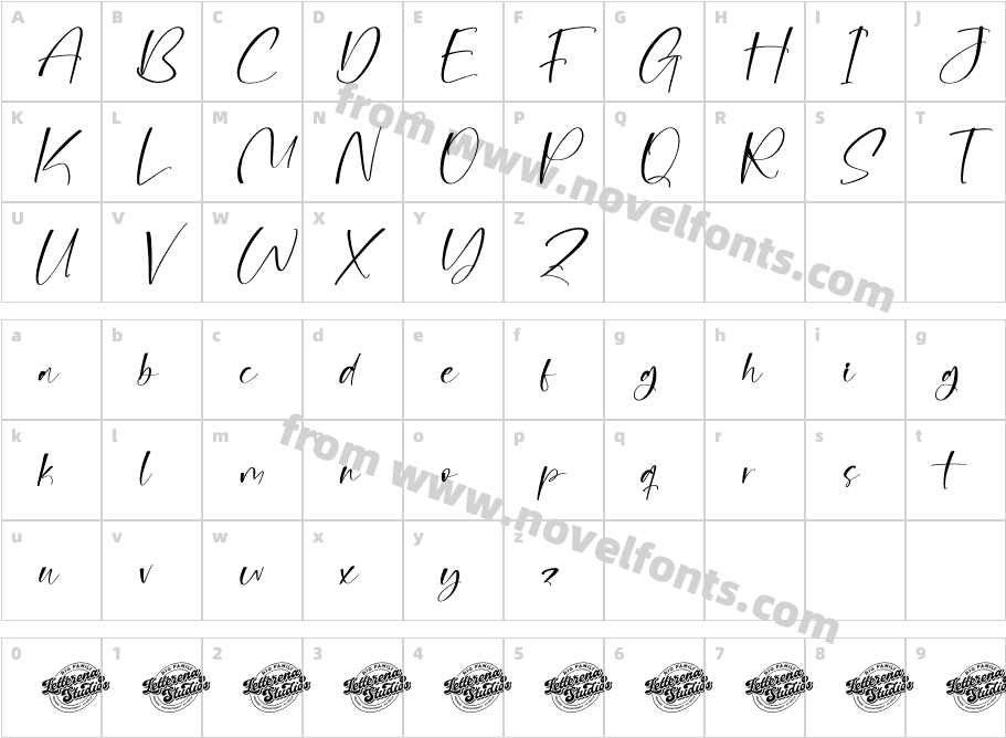 Megchaty DEMO VERSION ItalicCharacter Map
