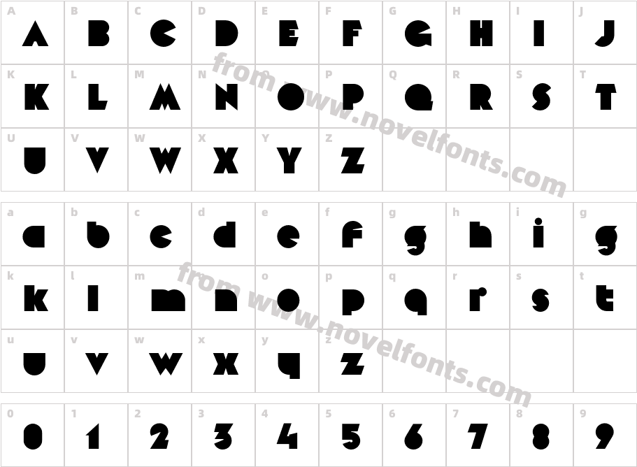 Mekon BlockCharacter Map