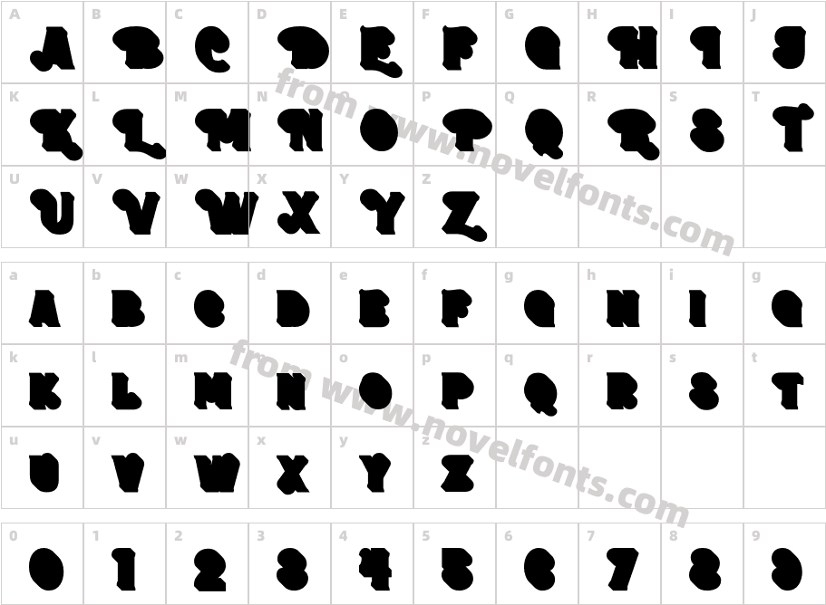 Melati Christmas Extrude RegCharacter Map