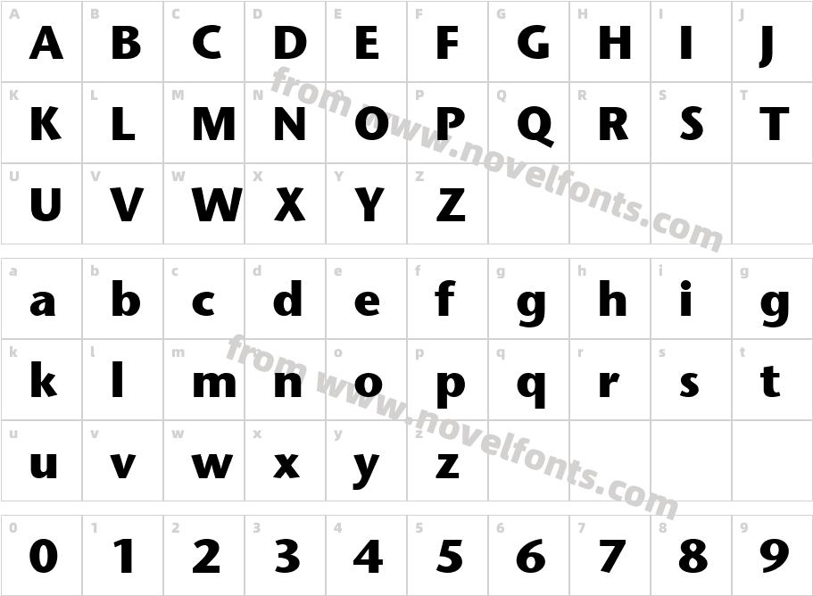 Mesouran Sans Black SSi BoldCharacter Map