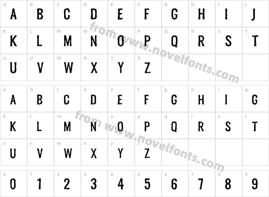 Melvis RoughCharacter Map