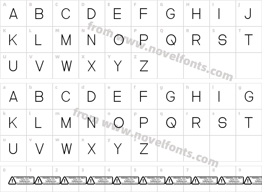 Memorism PERSONAL USE ONLY!Character Map