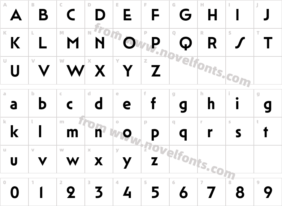 Mendl Sans Dawn SemiboldCharacter Map