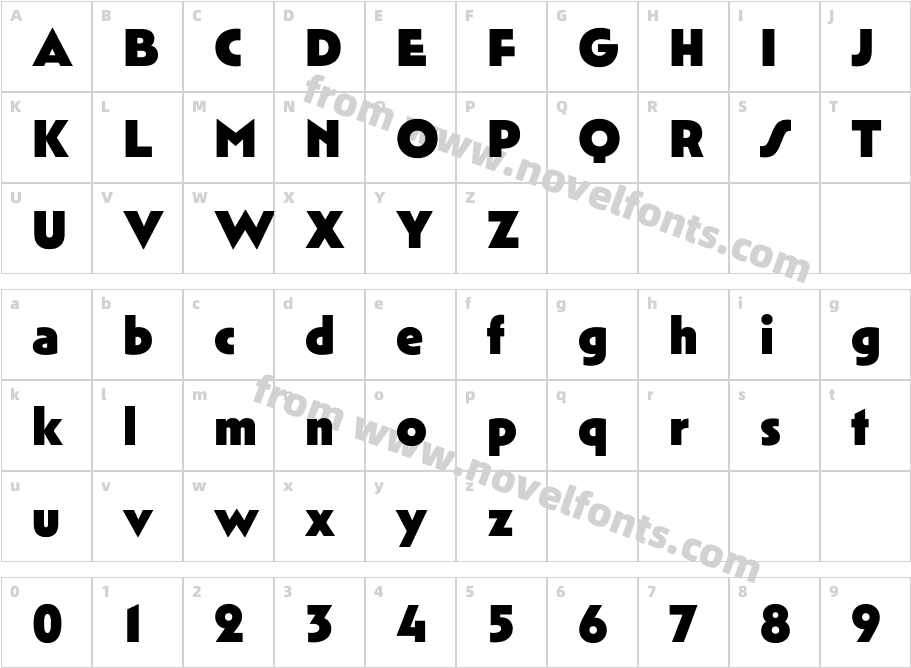 Mendl Sans Dawn X BoldCharacter Map