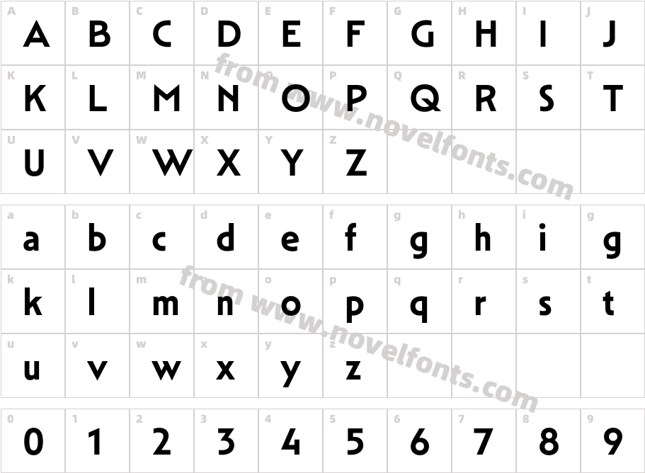 Mendl Sans VF Dusk SemiboldCharacter Map