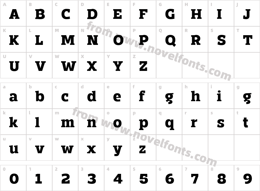 Mensch Serif Extra BoldCharacter Map