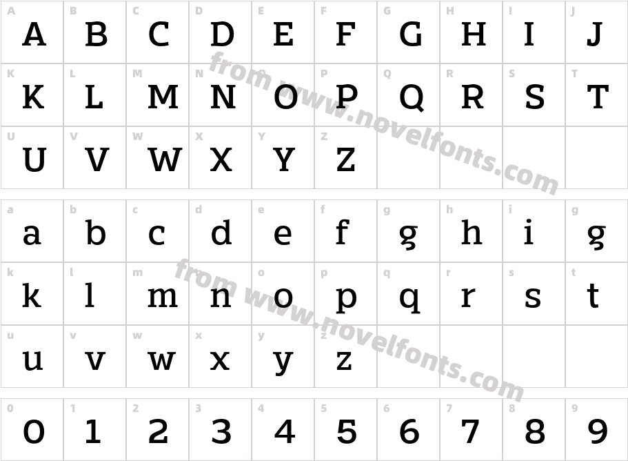 Mensch Serif MediumCharacter Map