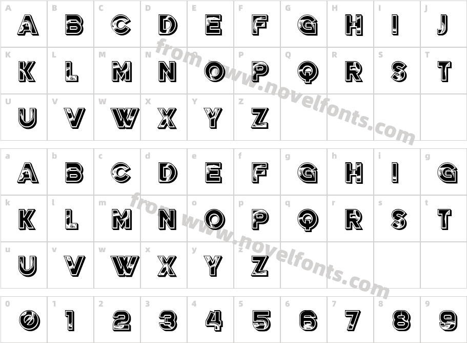 Mermer RegularCharacter Map